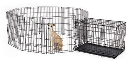 2 room dog crate